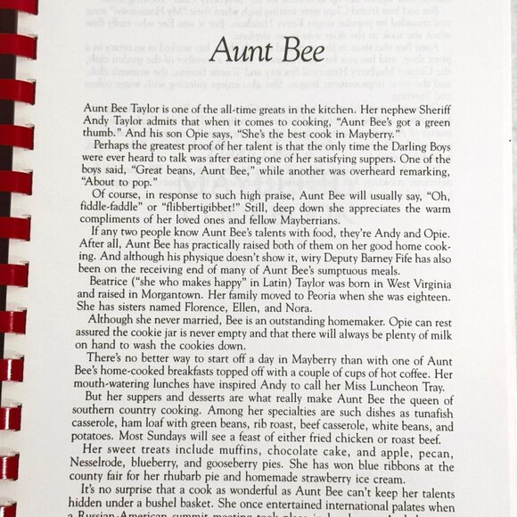 Aunt Bee's Mayberry Cookbook from the Andy Griffith Show (1991) - Picture 3 of 9